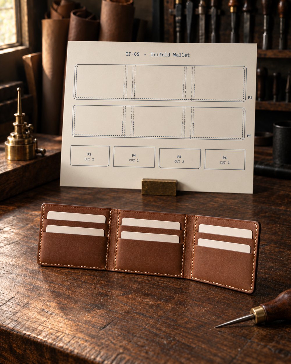 Trifold Wallet, 6 Slots